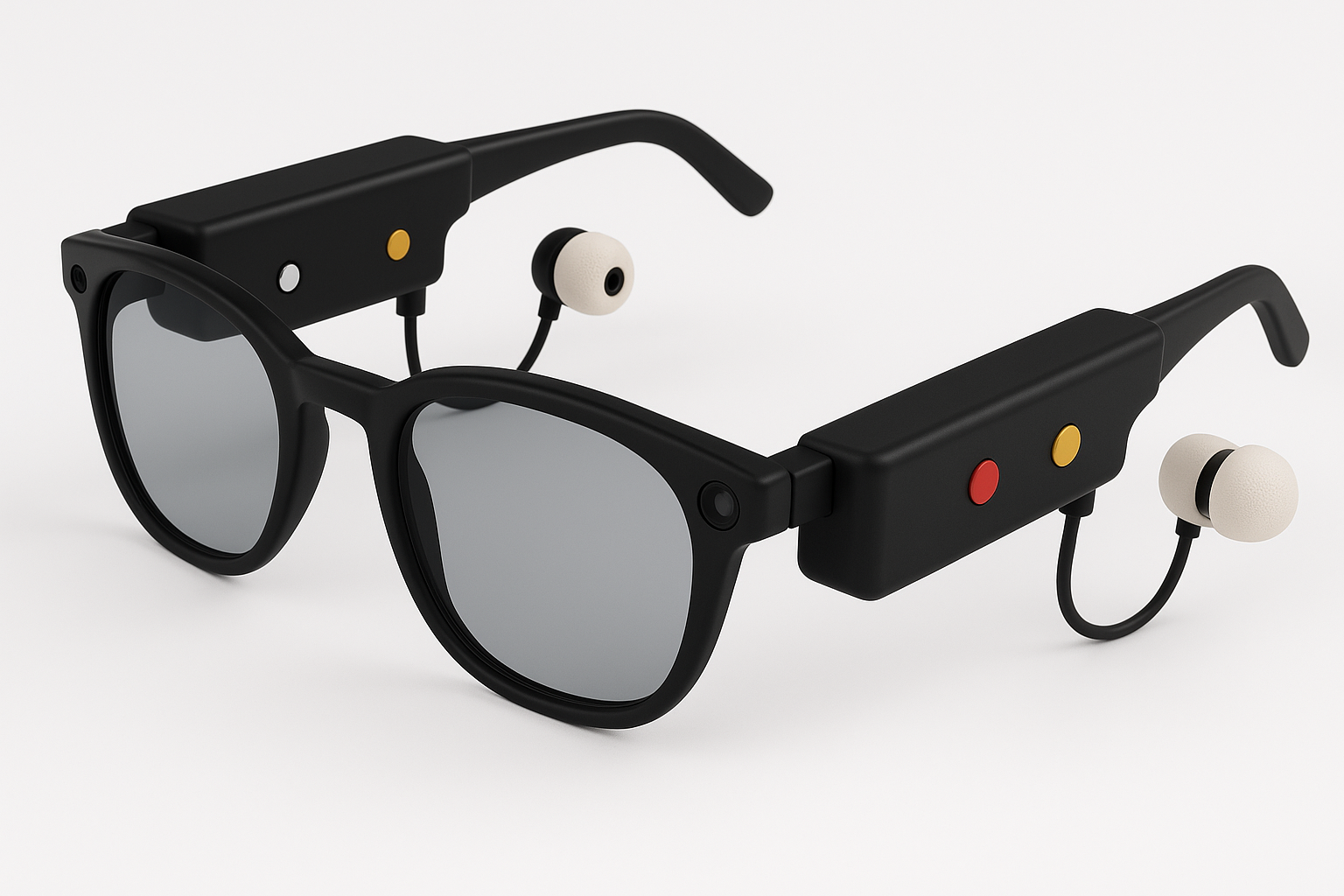 NestSpecs AI glasses — front render